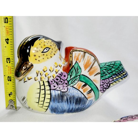 Adorable hand painted vintage quail, birds set - Picture 10 of 10